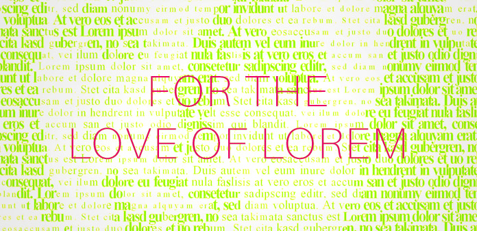 A decorative image depicting the title of the article and stylized lorem ipsum placeholder words.