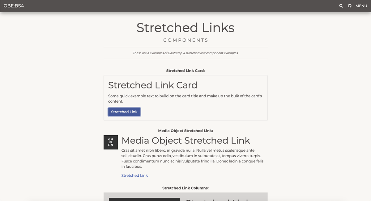 OBE:BS4 Stretched Links Examples Screengrab