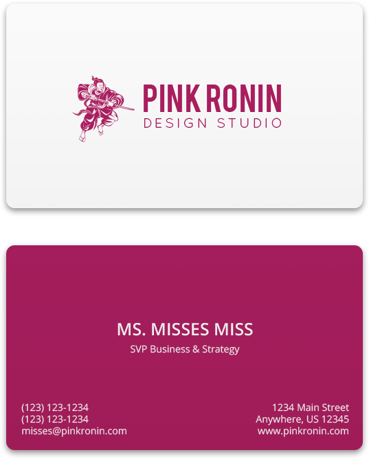 Pink Ronin Card Final Design