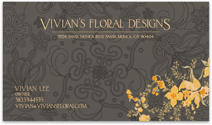 Floral Designer's Card Final Design