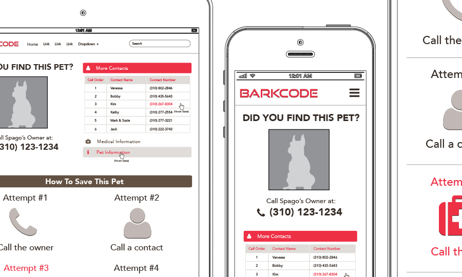 Barkcode Pet Profile Interface Thumbnail